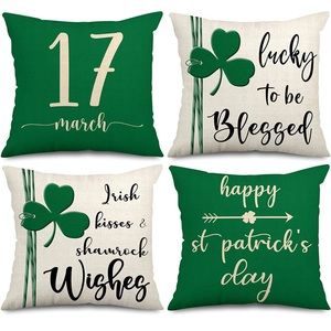 St. Patrick's Day Saying Pillow Cover